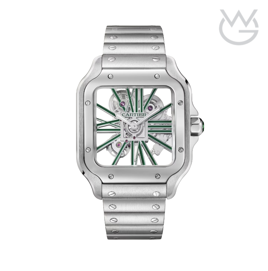 Cartier Santos de Cartier – Skeleton Green