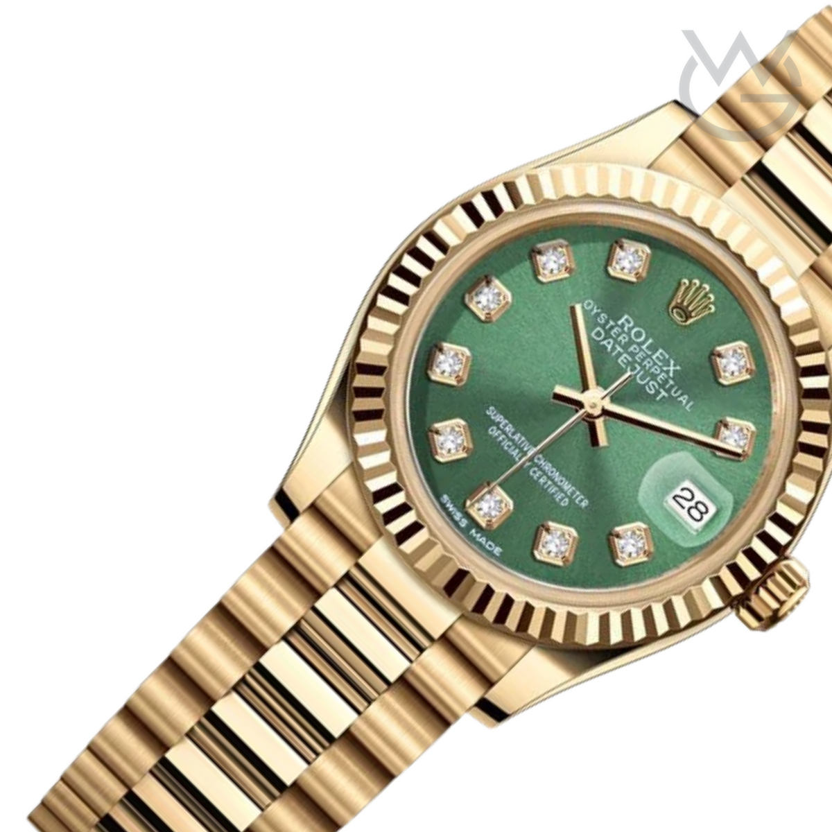 Rolex Lady-Datejust – Olive Green Dial, Steel Tone - View 4