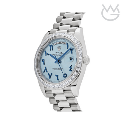 Rolex Numerals Ice Blue Dial