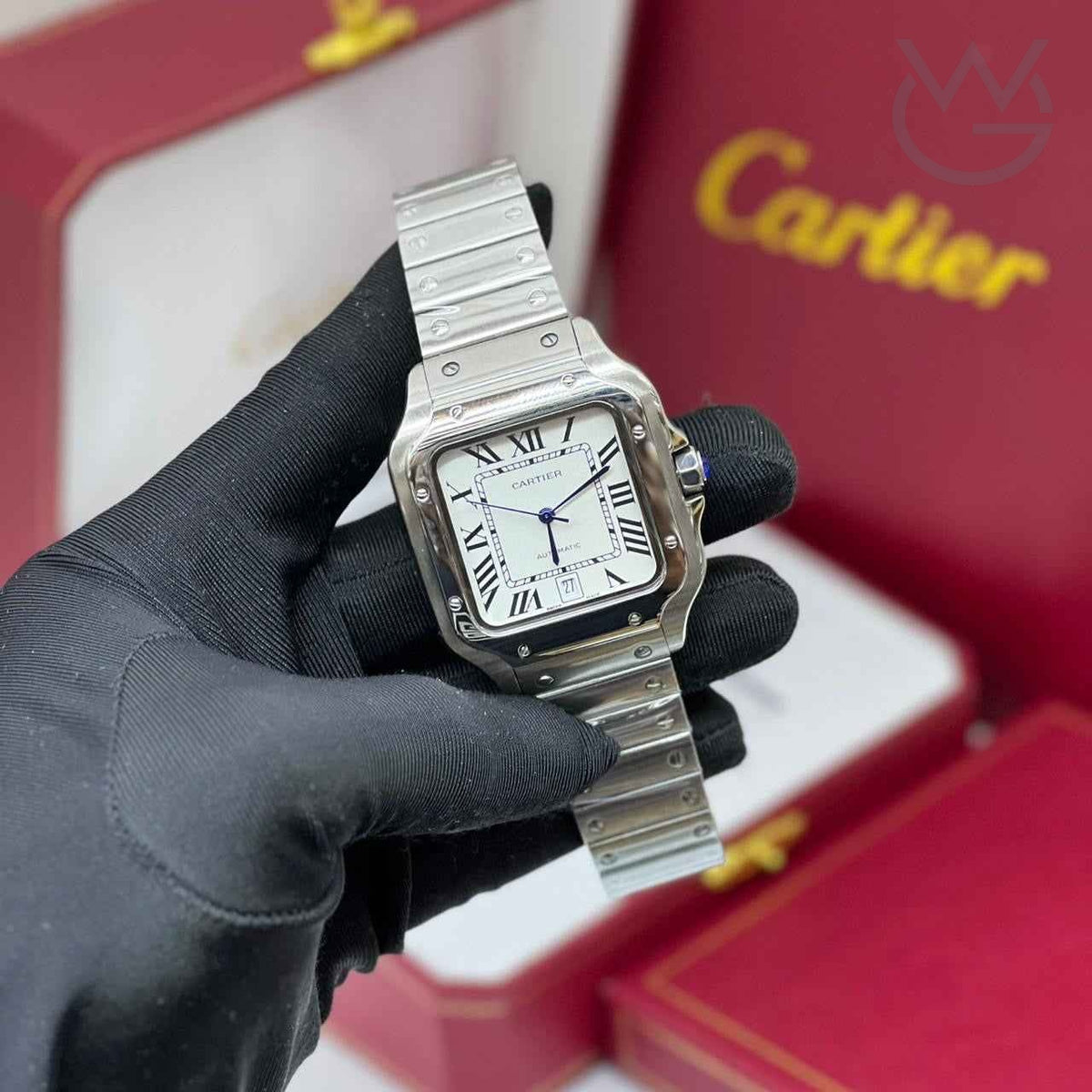 Cartier Santos de Cartier – Stainless Steel Silvered