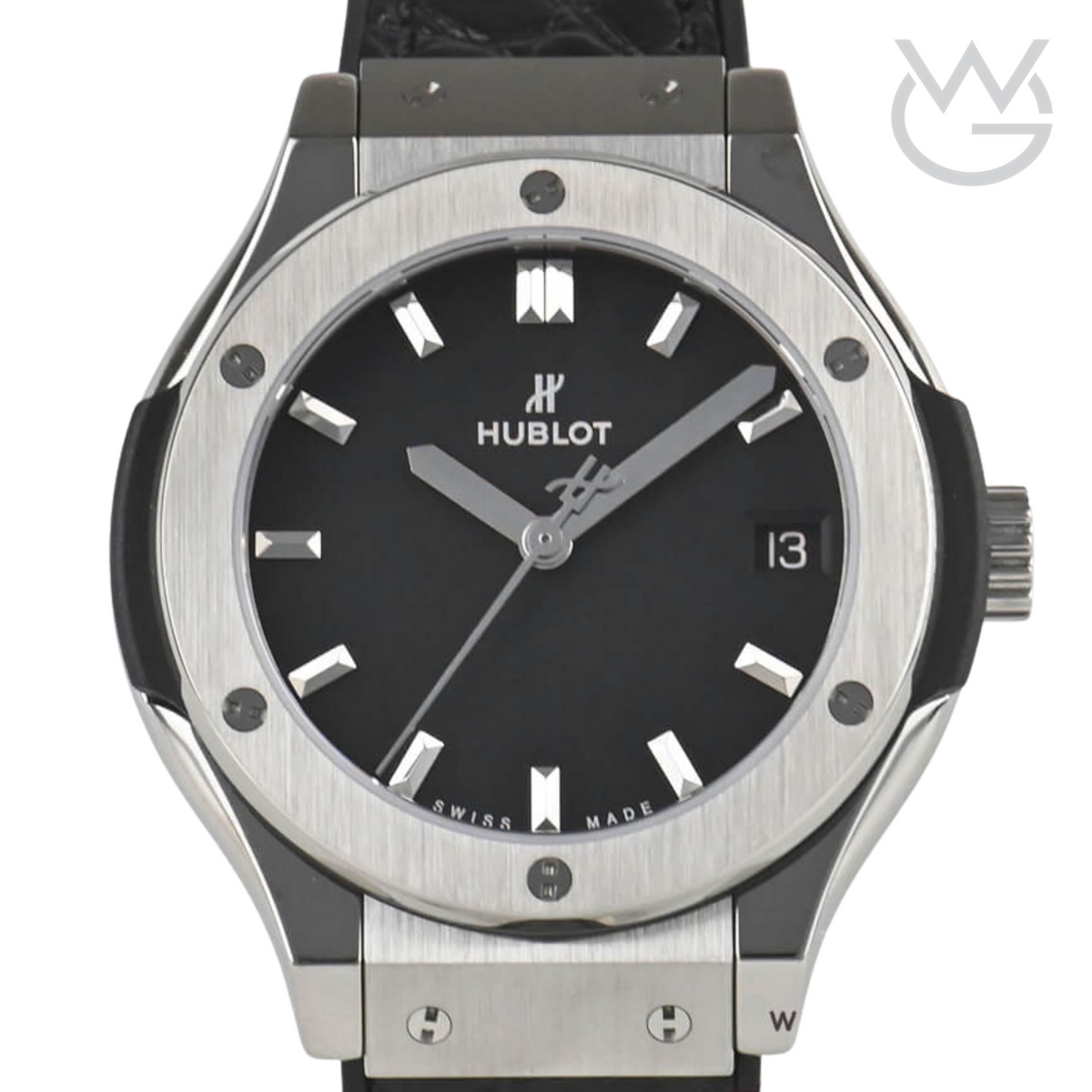 Hublot Classic Fusion Ladies Watch – White Dial & Leather Strap - View 3