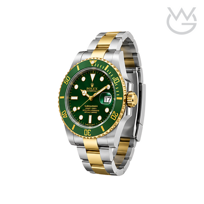 Rolex Submariner Date – Green Dial Green Gold Bezel Gold Silver