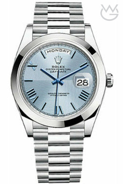 Rolex Day-Date – Blue Dial Silver
