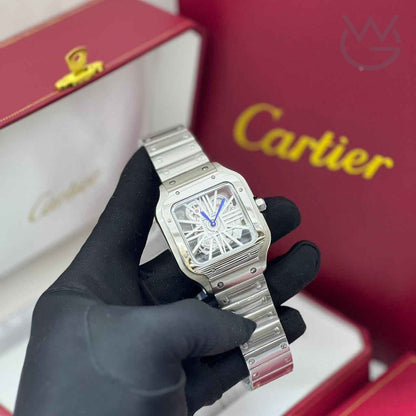 Cartier Santos de Cartier – Skeleton Steel