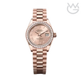 Rolex Datejust – 28 Rose Dial Diamond Bezel