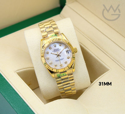 Rolex Lady-Datejust – Yellow Gold Tone & White Diamond Dial - View 5