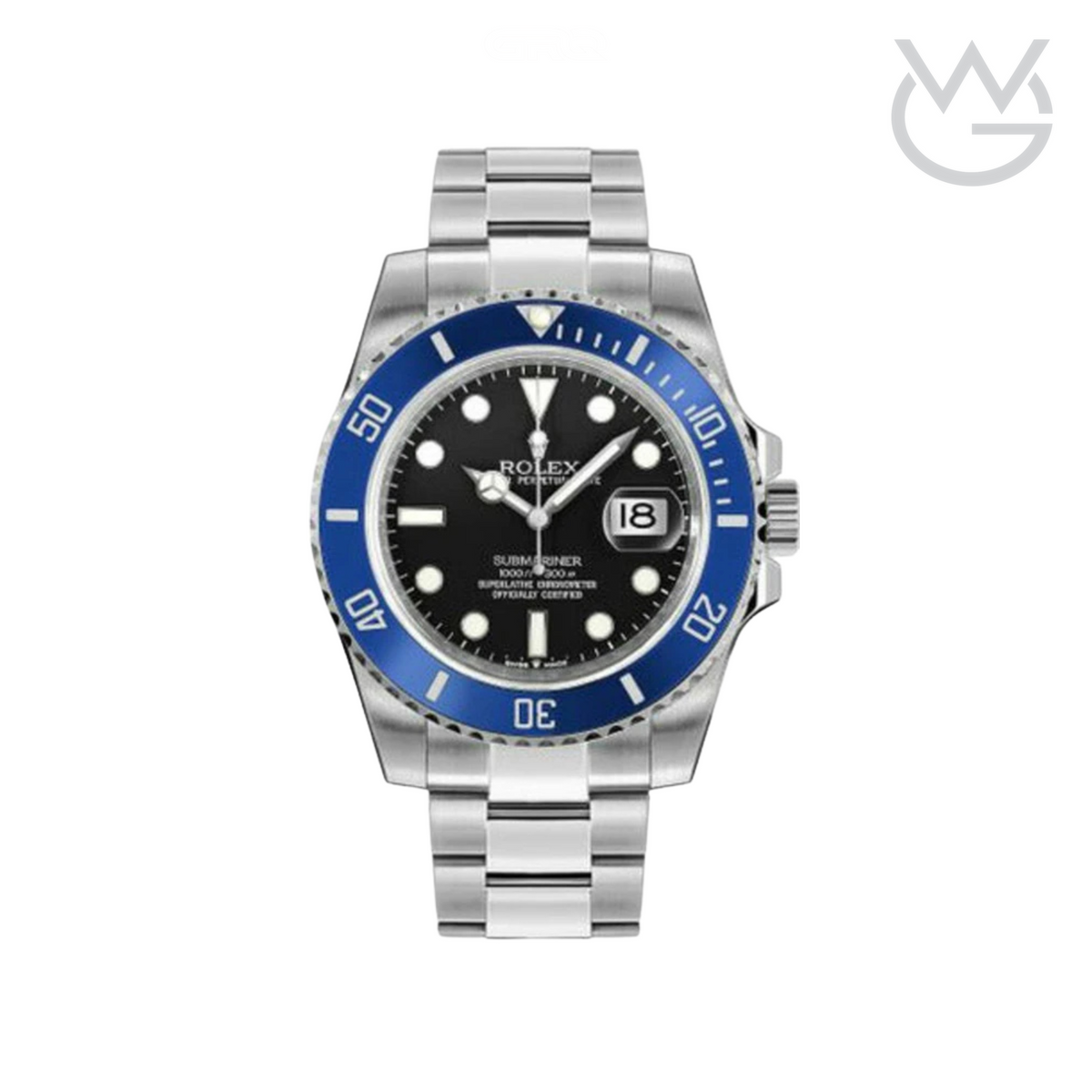 Rolex Submariner Black Dial Blue Silver