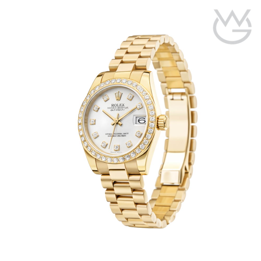 Rolex Datejust – White Diamond Dial Bezel