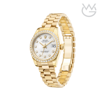Rolex Datejust – White Diamond Dial Bezel
