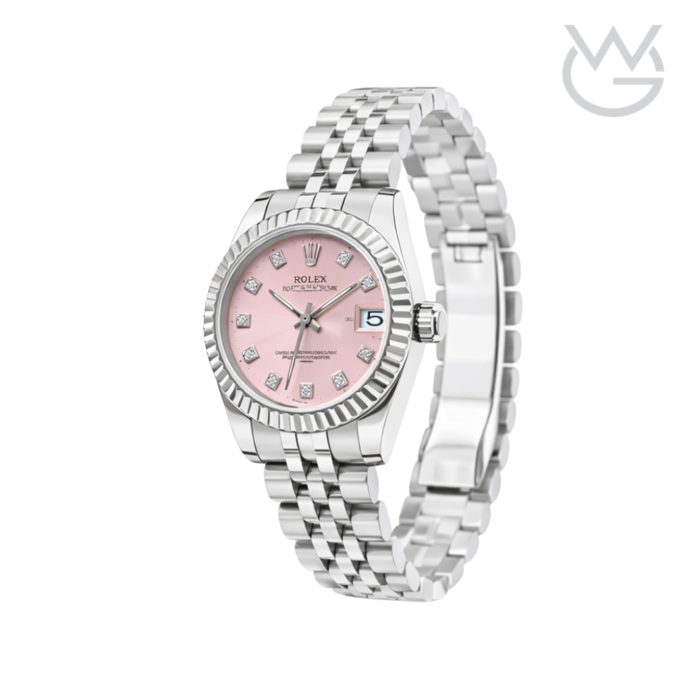 Rolex Datejust – Pink Dial Fluted Bezel & Jubilee