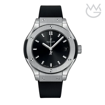 Hublot Classic Fusion Ladies Watch – Black Dial & Rubber Strap - View 1