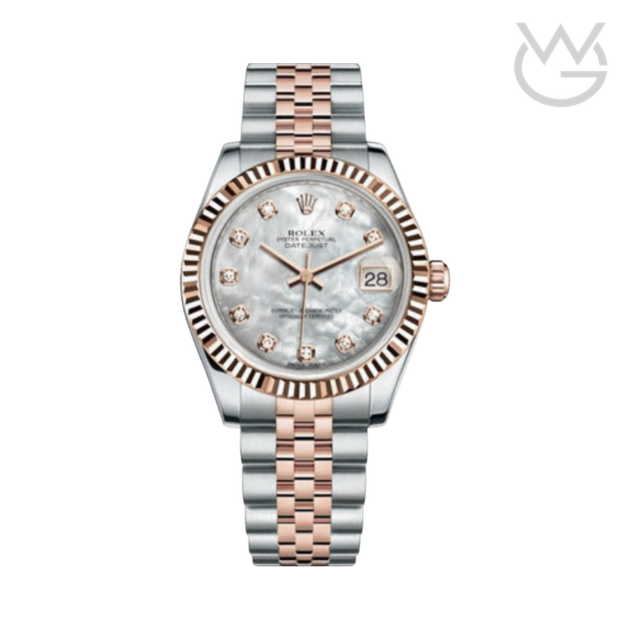 Rolex Datejust – White Dial Rose Gold