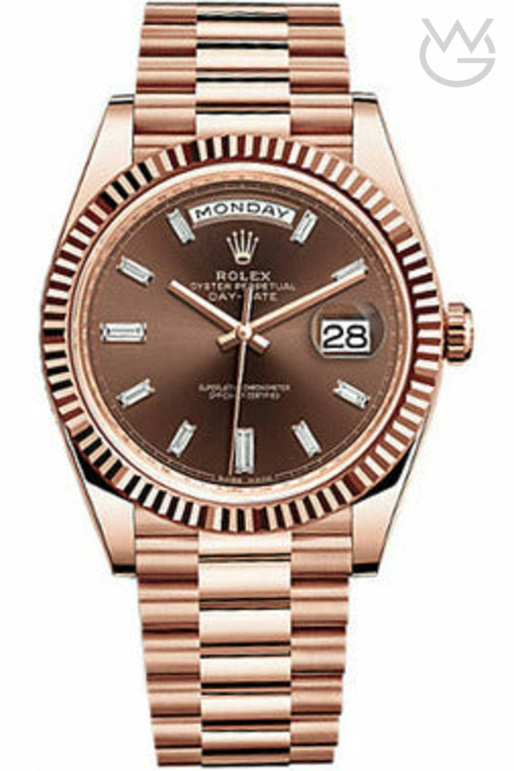 Rolex Day-Date – Brown Dial Rose Gold