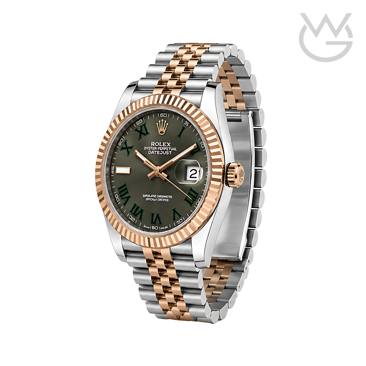 Rolex Datejust – Wimbledon Dial Two Tone Rose Gold