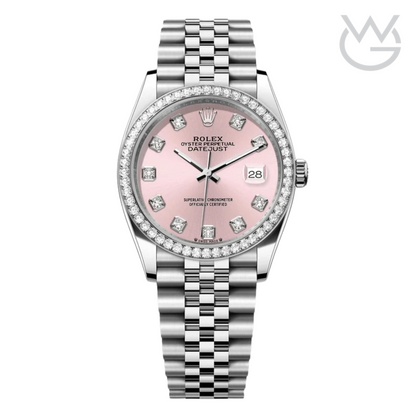 Rolex Lady-Datejust – Pink Dial, Steel Tone - View 1