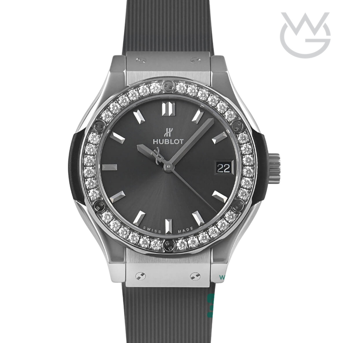 Hublot Classic Fusion Ladies Watch – Racing Grey & Diamond Detail - View 1