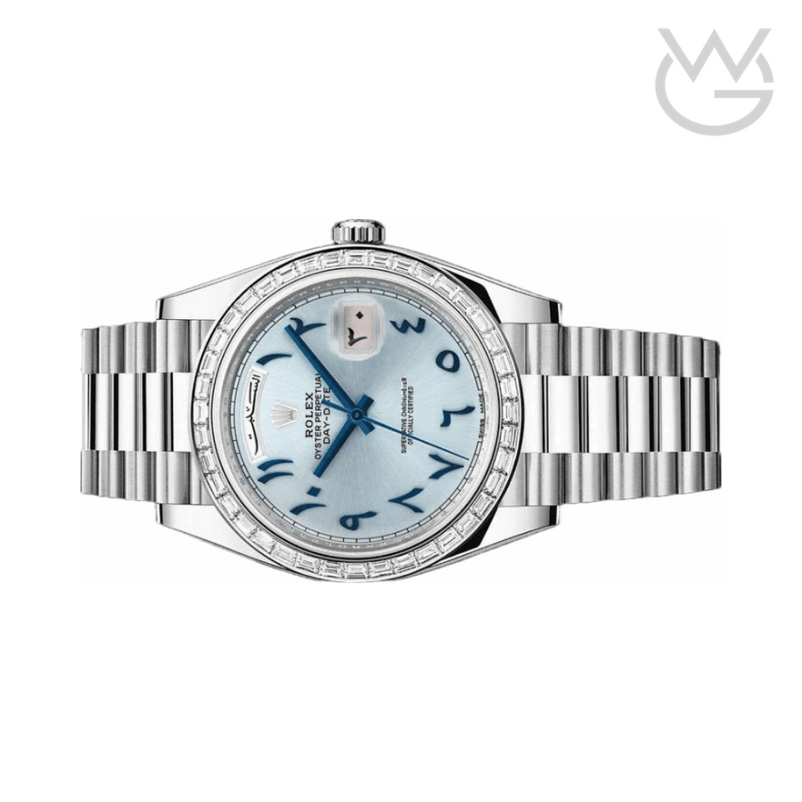 Rolex Numerals Ice Blue Dial