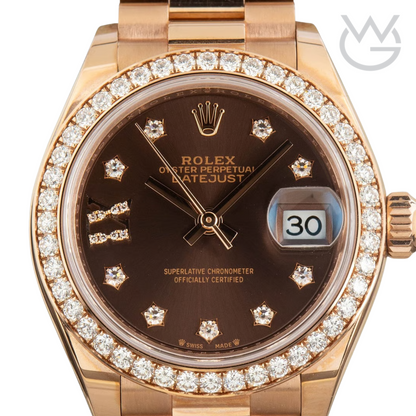 Rolex Lady-Datejust – Everose Tone & Diamond Detail - View 3