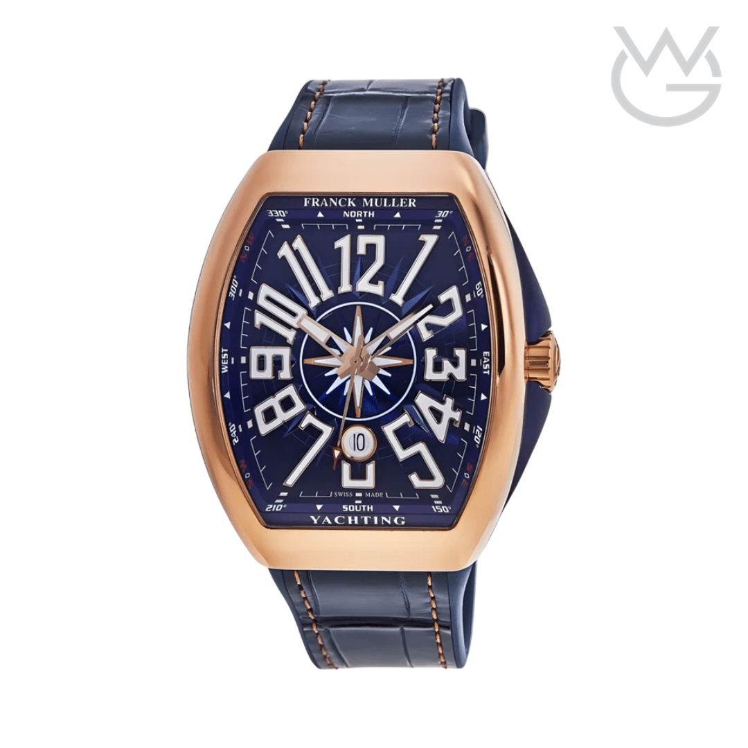 Franck Muller Rose Gold Blue Dial