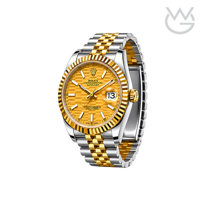 Rolex Datejust – Mint Gold White Dial Silver Gold