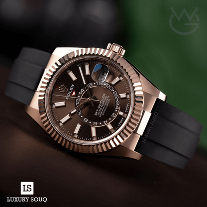 Rolex Rose Gold Chocolate Dial