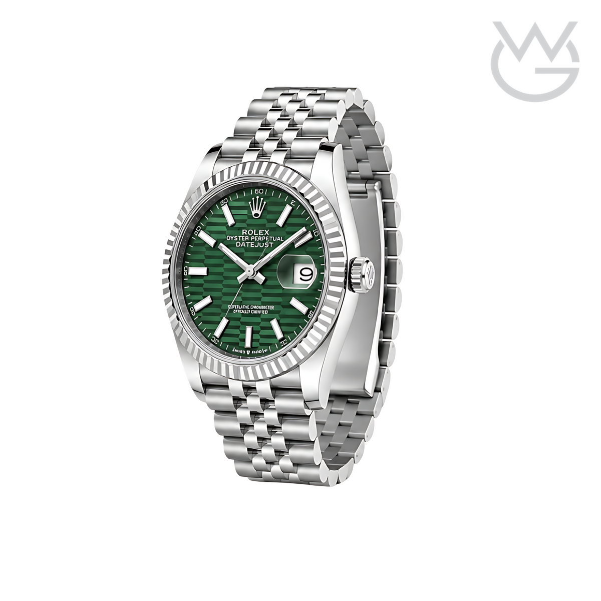 Rolex Datejust – Mint Green Waffle Dial Silver