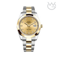 Rolex Datejust – Gold Dial Yellow Silver Steel