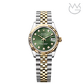 Rolex Lady-Datejust – Green Gem Dial, Two Tone - View 1