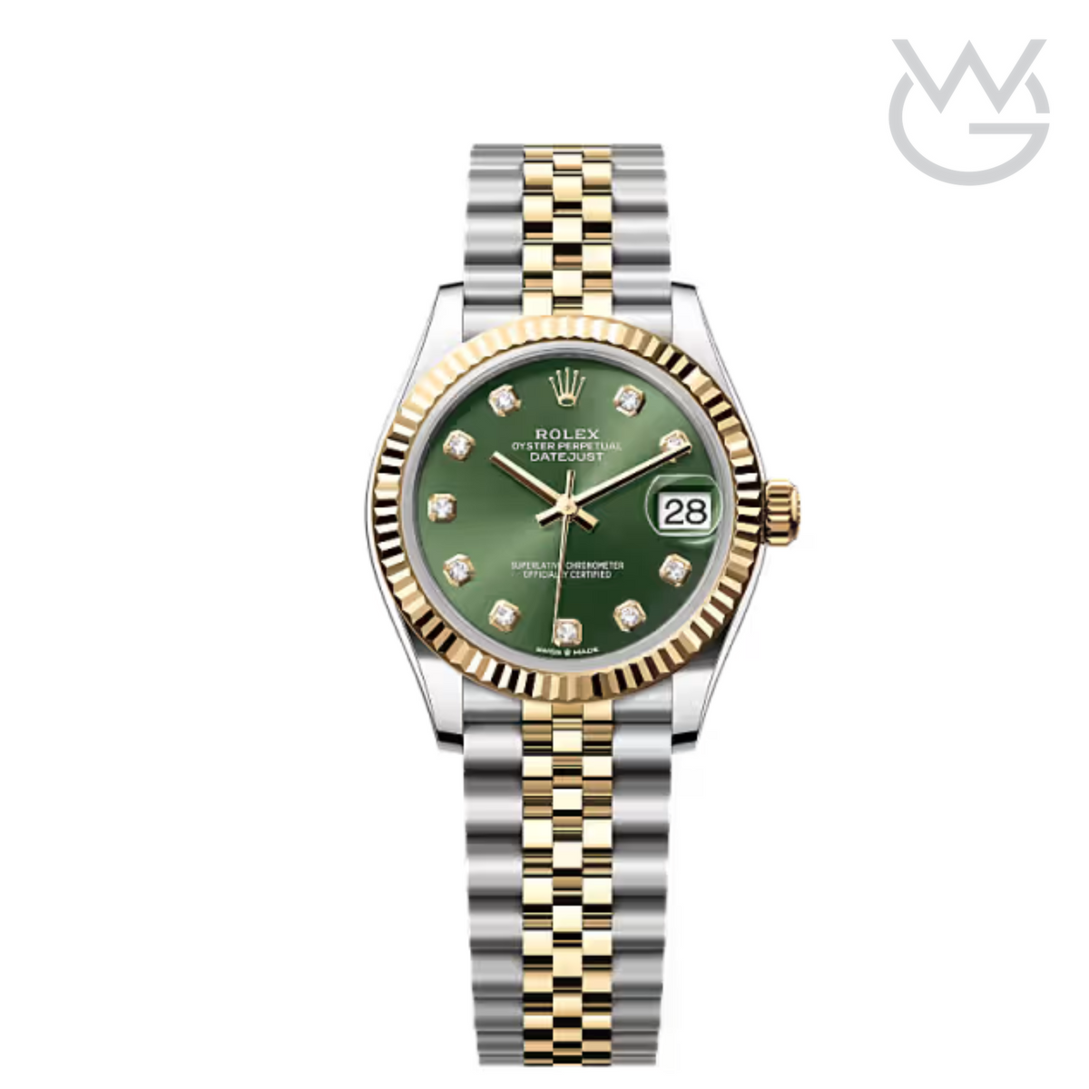 Rolex Lady-Datejust – Green Gem Dial, Two Tone - View 1