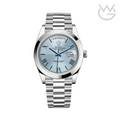 Rolex Day-Date – Blue Dial Silver