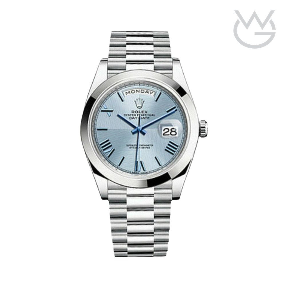 Rolex Day-Date – Blue Dial Silver
