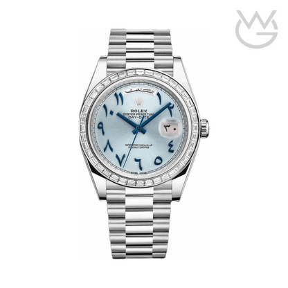 Rolex Numerals Ice Blue Dial