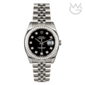 Rolex Lady-Datejust – Black Dial & Diamond Bezel - View 1
