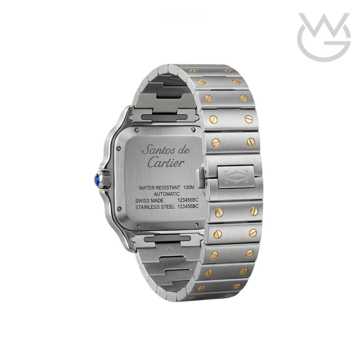 Cartier Santos de Cartier – Two-Tone Blue Dial Large