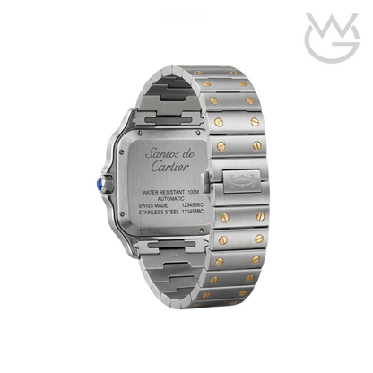 Cartier Santos de Cartier – Two-Tone Blue Dial Large