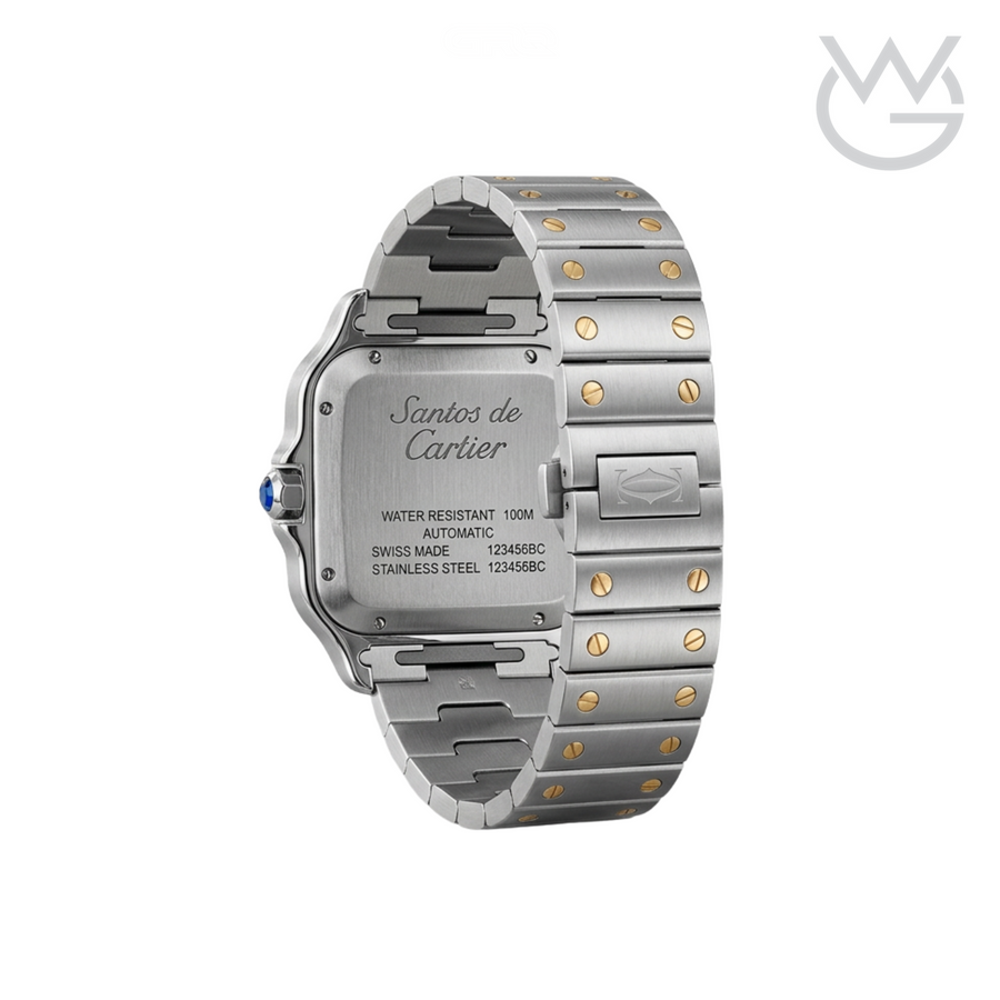 Cartier Santos de Cartier – Two-Tone Blue Dial Large
