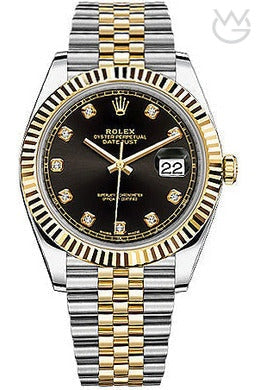 Rolex Datejust – Black Dial Yellow Silver