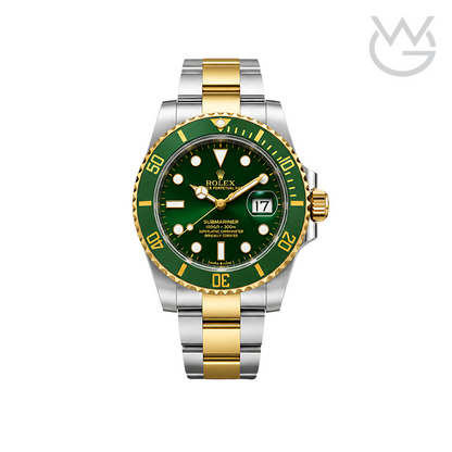 Rolex Submariner Date – Green Dial Green Gold Bezel Gold Silver