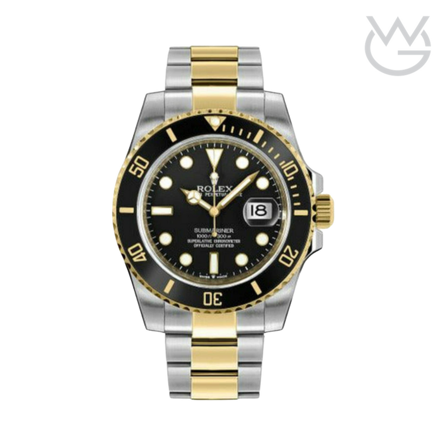 Rolex Submariner Date – Black Dial Gold Silver