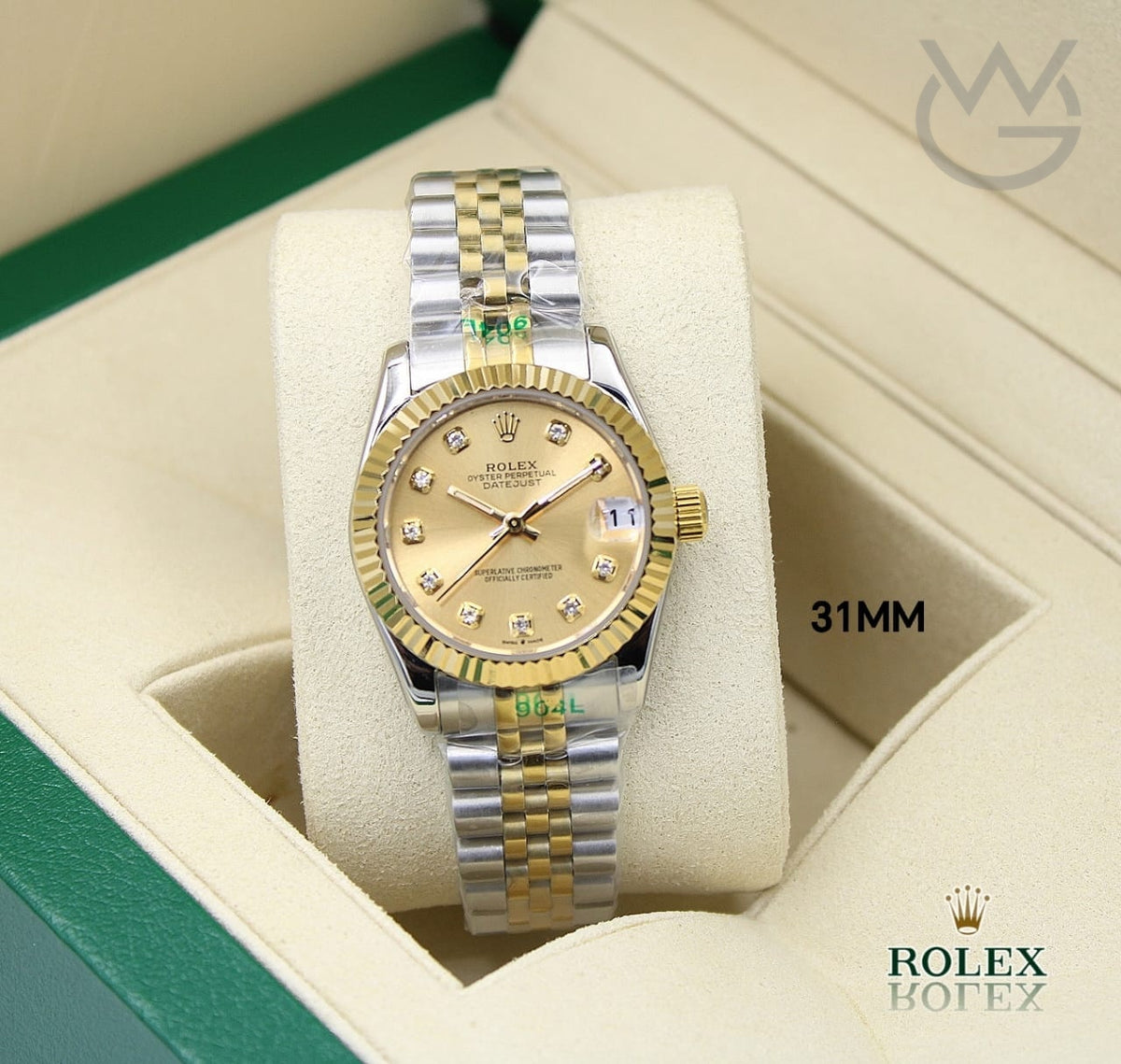 Rolex Lady-Datejust – Two Tone & Champagne Diamond Dial - View 5