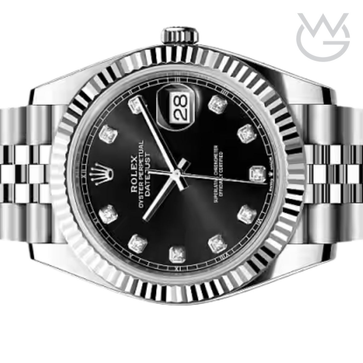Rolex Lady-Datejust – Black Diamond Dial, Steel Tone - View 2