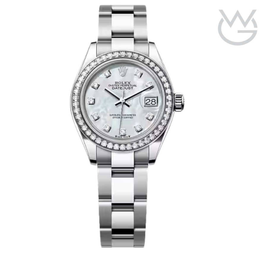 Rolex Lady-Datejust – White Dial & Diamond Detail - View 1