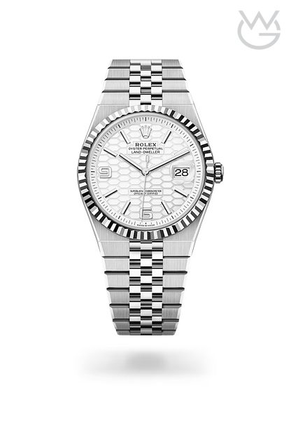 Rolex Land Dweller White Dial Silver