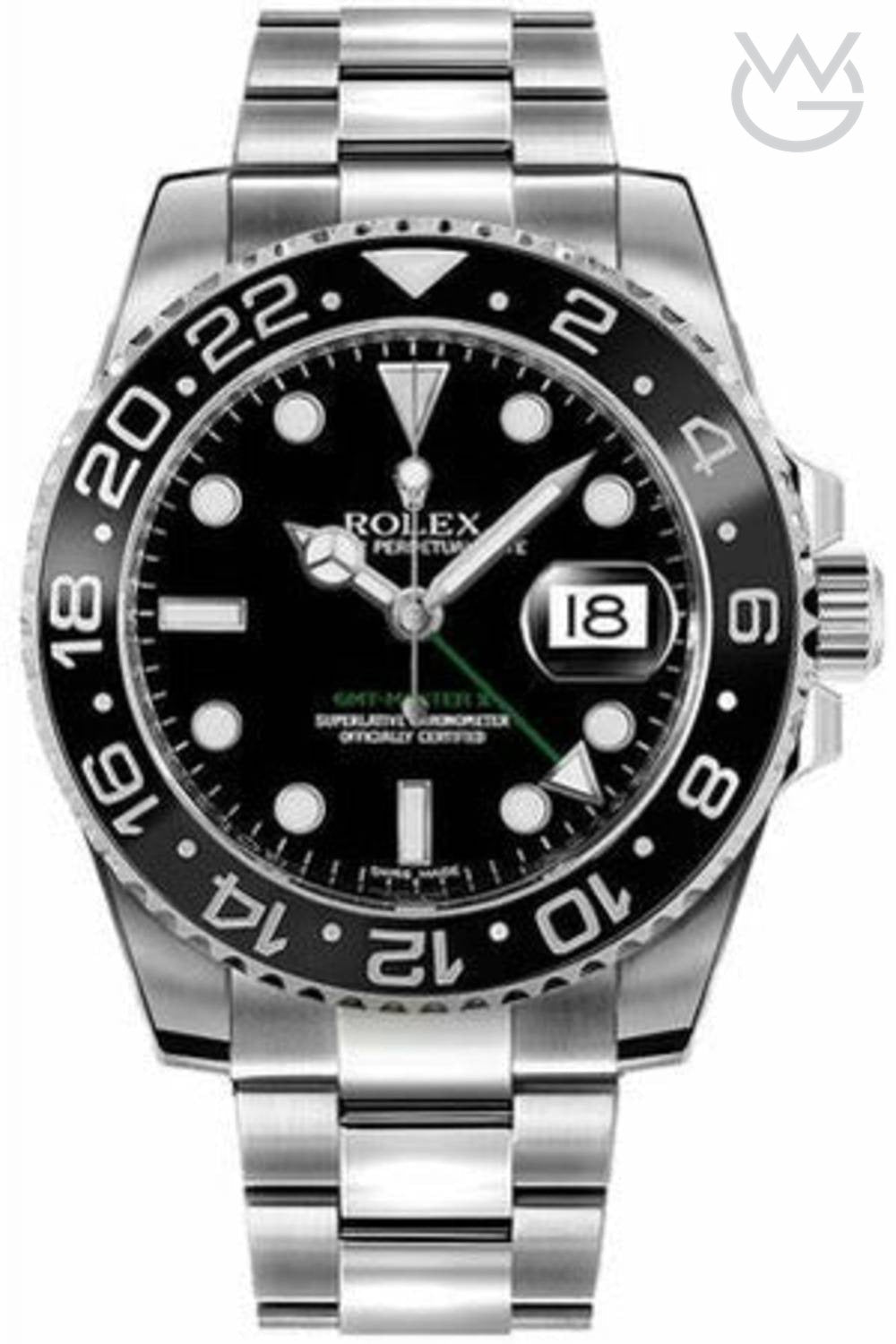 Rolex GMT-Master II – Black Dial Silver Steel