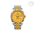 Rolex Datejust – Mint Gold White Dial Silver Gold