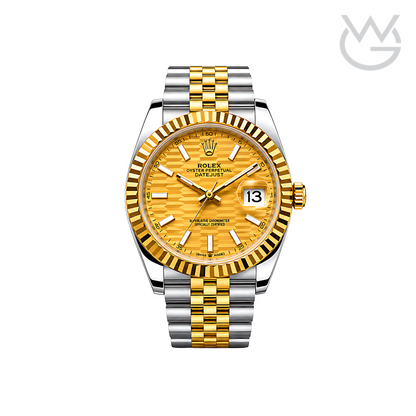 Rolex Datejust – Mint Gold White Dial Silver Gold