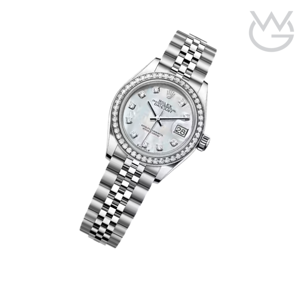 Rolex Lady-Datejust – Mother-of-Pearl Dial & Diamond Bezel - View 2