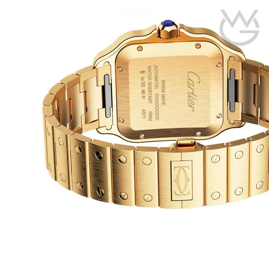 Cartier Santos de Cartier – Gold-Tone Black Dial