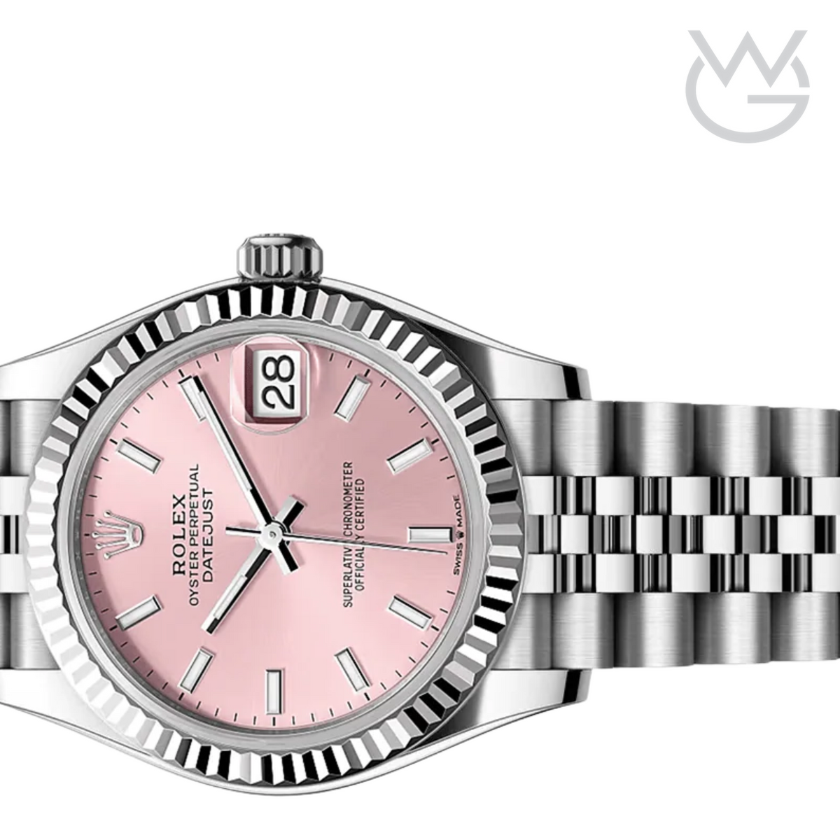 Rolex Lady-Datejust – Pink Dial, White Gold Tone - View 3