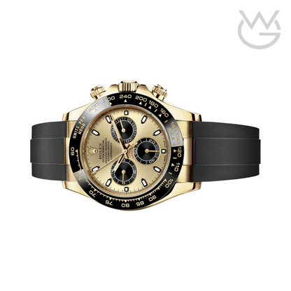 Rolex Gold Champagne Black Dial Yellow
